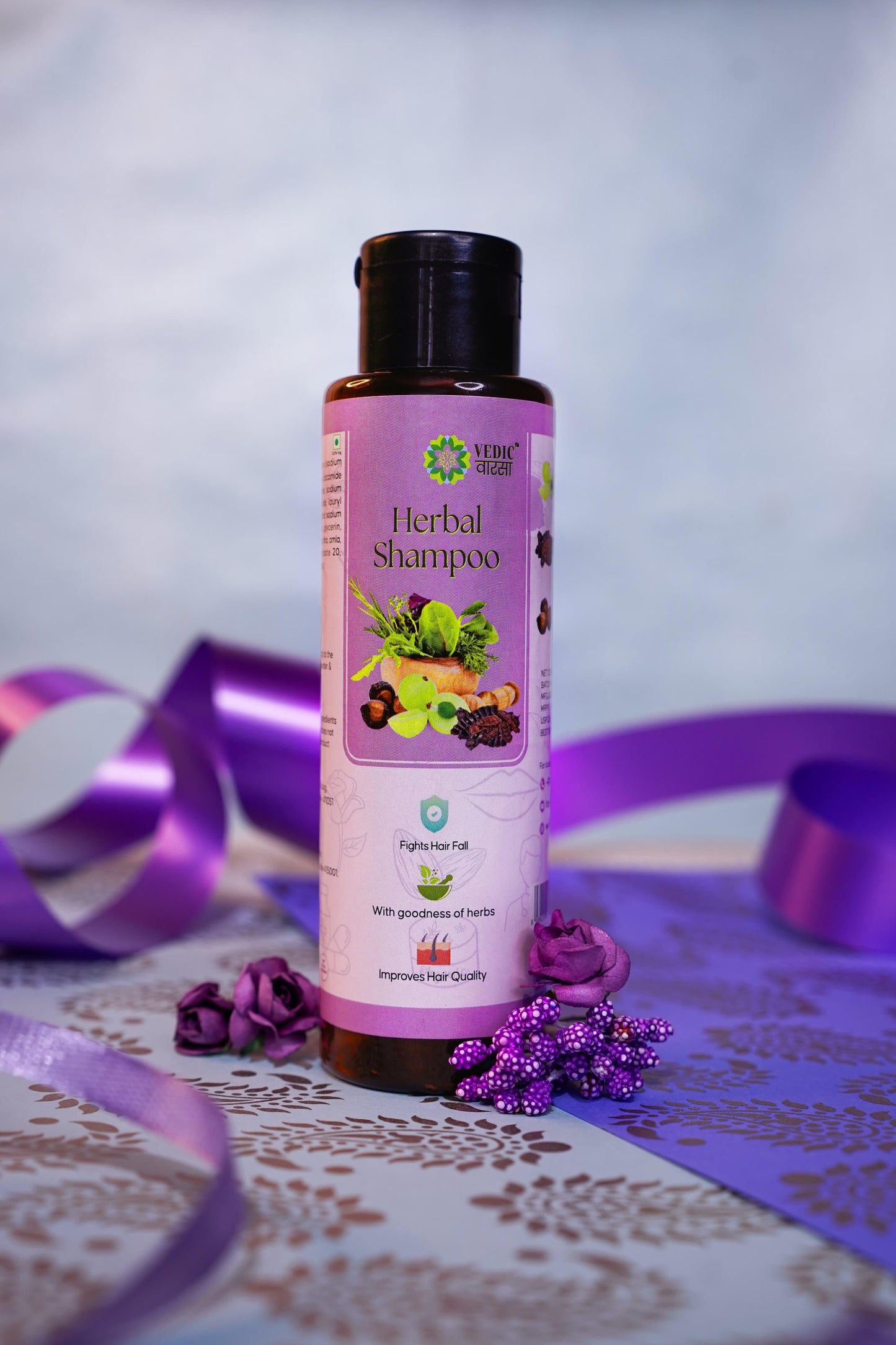 Vedic Vaarsa Herbal Shampoo - Expertly Nourishes, Strengthens, and Leaves Hair Feeling Clean, Shiny & Healthy